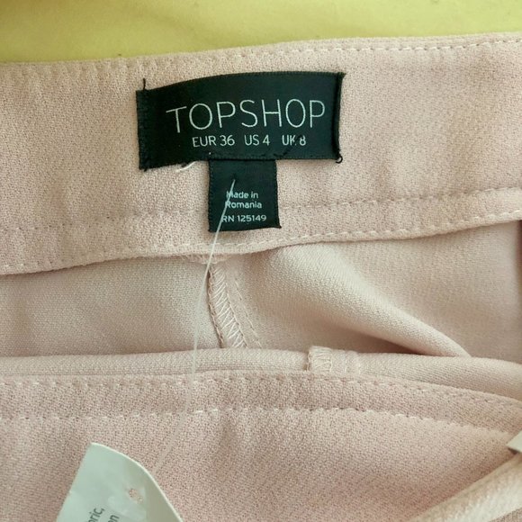 Top Shop Wide Leg Flare Pants - Picture 4 of 6